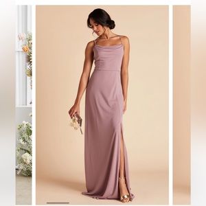 Birdie Grey Ash Dark Mauve Bridesmaid Dress XS EUC